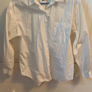 Gap, white button down shirt